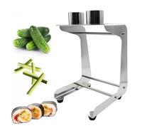 Outil de découpe pratique en acier inoxydable pour carottes, concombre, 45 mm de diamètre, 10 tranches/min, avec 8/10/12 moules, pour la cuisine, les sushis, la préparation des repas