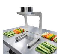Outil de découpe pratique pour carottes, concombre manuel avec 8 + 10 lames, pour couper les courgettes, concombres, carottes, diamètre de coupe 45 mm, acier inoxydable/facile à nettoyer, pour la