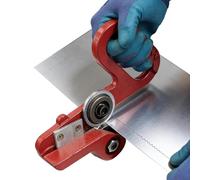 Outil de découpe universel - Pour métal et vinyle - Outil manuel à double roue - Coupe-acier efficace pour tôle ondulée, acier plat, tuyaux en plastique, carton, économie de travail - Outil de