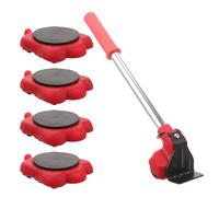 Outil de Déménagement de Meubles, Lève-meubles, Patin Roulette Meuble | Acier au Carbone et Caoutchouc, Blocs de Rehausse Combinés, pour Cadre de Lit et Commode