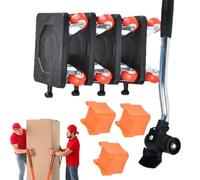 Outil de déménagement de Meubles - Outil de Rouleau de déplacement de Meubles, Outil de Levier de déménageur d'appareil | Sliders Movers Set with Wheels Lefter Tool Jack Peut soulever et bouger,