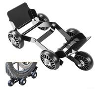 Outil de déménagement de pneu pliable pour vélo et scooter électrique pour pneus plats, supporte jusqu'à 680,4 kg de charge avec roues en polypropylène pour plus de stabilité (B)