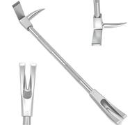 Outil de démolition multifonctionnel en acier forgé avec tête de hache 3 en 1, fourche à pointes et griffe de coupe pour métaux, idéal pour les interventions d'urgence et les travaux de démolition.