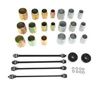 Outil de démontage de bagues d'essieu Brilluxa, kit de démontage de suspension arrière universel 27 pièces en acier au carbone, kit d'installation de presse à roulements automobile