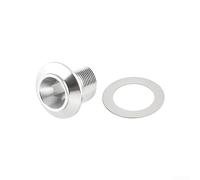 Outil de démontage de bouchon de manivelle pour pédalier SRAM pour pédalier Dub - Kit de réparation de vélo en alliage d'aluminium avec vis Noir 25 mm (A-Argent)