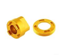 Outil de démontage de bouchon de manivelle pour pédalier SRAM pour pédalier Dub - Kit de réparation de vélo en alliage d'aluminium avec vis Noir 25 mm (D-Or)