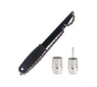 Outil de démontage de cassette de vélo et ouet de chaîne en acier au carbone pour entretien de vélo de montagne et de route, kit de réparation compact pour cyclistes (2 noirs)