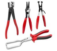 Outil de Démontage de Collier de Serrage | Kit De Démontage De Fils À Longue Portée 4 Pièces,Pinces Pour Collier De Serrage De Radiateur Et Chauffage - pour les Lignes de Refroidissement et de Chauffa