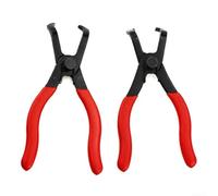 Outil de démontage de goupilles avec pince coudée de 30 et 80 degrés pour une utilisation automobile, poignées ergonomiques pour plus de confort (80° rouge)