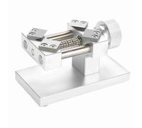 Outil de démontage de la lunette d’une montre rouge et argent, ouvre-cadran pour couvercles arrière de 38 à 40 mm, démonte-lunette en acier inoxydable avec poignée ergonomique, (Argent)