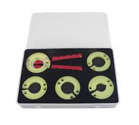 Outil de démontage de la lunette de montre, ouvre-montre sans fil avec 4 matrices en caoutchouc pour le remplacement du verre, poignée ergonomique antidérapante pour bijoutiers et