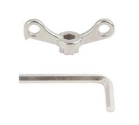 Outil de démontage de manivelle de vélo 2 en 1, outil d'extraction de manivelle de vélo pour Shimano HollowTech 2, outil de démontage de bras de manivelle en acier chromé, kit de réparation de vélo