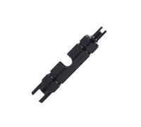 Outil de Démontage de Pneu Vélo, Noir Extracteur de Noyau Tubeless | Alliage D'aluminium Léger, Format Poche, pour Réparations en Bord de Route, Mécaniciens et Automobilistes