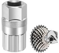 Outil De Démontage De Roue Libre,Outil De Démontage De Roue Libre Pour Vtt,Compatible Avec Shimano Sunrace (Argent)