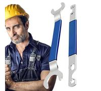 Outil de démontage de ventilateur d'embrayage - Paire de clés - Kit de levier pour pompe à eau, renforts de poulie avec profil fin, engrenage mécanique, pivot de verrouillage pour radiateur