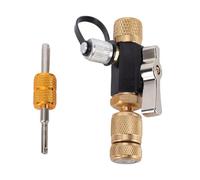 Outil de démontage d'obus de valve, interface 1/4 pouce, système d'étanchéité à double joint torique, adapté à la réparation des équipements de climatisation et de réfrigération
