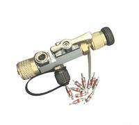 Outil de démontage du noyau de valve avec verre de visualisation pour R32/R410A, double valve magnétique en alliage de cuivre pour un démontage sans entretien sans perte de réfrigérant (B)