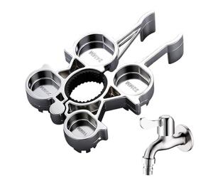 Outil de démontage pour aérateur de robinet | Clé retrait robinet 12-en-1 | Clé multifonction mousseur | Pour usage domestique, cuisine, douche, lave-vaisselle, plomberie, résidentiel, commercial et é