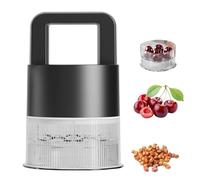 Outil de dénoyauteur de cerises | Dispositif de conception à poussée à dégagement rapide | Extracteur de noyaux de fruits avec protection anti-éclaboussures | pour la fabrication de dattes rouge olive