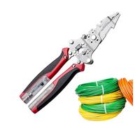 Outil De Dénudage De Fils | Ciseaux À Câbles Multifonctionnels,Outil De Sertissage De Fils | pour Électriciens, Maintenance et Bricoleurs pour les Connexions Isolées et Non