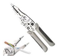 Outil de Dénudage de Fils Électriques,Acier Inoxydable Petit Outil Manuel de Dénudage | Pince à Sertir Coupeur et Dénudeur de Câble,pour Construction, Bricolage, Maison, Automobile, Industriel,