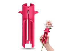 Outil de dénudage d'épine de rose construit en plastique ABS et réglage du ressort pour différentes épaisseurs de tige, convient pour le jardin et une utilisation florale (rose rouge)