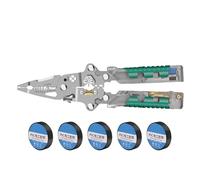 Outil De Dénudage Fil Avec Fonction Tension 5 Rouleaux Rubans Électriques 9M Conception Pliable Pour Usage Industriel Domestique Kit Dénudage Fil Réparation À Domicile