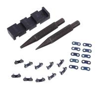 Outil de Dérivation de Chaîne de Tronçonneuse Compact Taille 1 en Métal | Kit Portable de Réparation Rapide, Base et Maillon Inclus, pour Scies à Essence et Travail du Bois