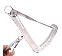 Outil de des dents - Pied à coulisse triangulaire pour dentiste, jauge de en acier inoxydable, appareil professionnel de fabrication d'or favorisant une précise des dents et une a