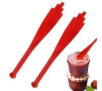 Outil de Désaération pour Conserves, Anti-Échaudure 2 Pièces Outils en Silicone, Fournitures pour Souleveur de Conserve, pour Conservation Cuisine Préparation Alimentaire Stockage Mise en Pot Cuisine