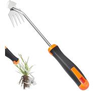 Outil de désherbage de jardin, outil de désherbage de jardin, outil de désherbage de jardin, outil de désherbage portable pour le jardinage de légumes, désherbeur manuel en acier forgé au manganèse à