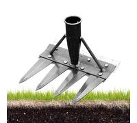 Outil de Désherbage de Jardin - Outil Double Face pour Arrachage des Herbes - Râteau Manuel Polyvalent Amovible pour Jardinage Potager Cour et Ferme