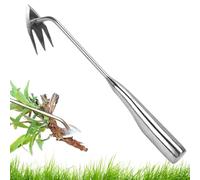 Outil de désherbage - Extracteur manuel robuste à 3 broches | Outil manuel ergonomique pour pelouse, parcelle de légumes, jardin, travaux de cour, jardin fleuri, cueillette de racines pour les tâches