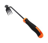 Outil de désherbage manuel avec quatre dents - Outil de jardinage pour désherber les pelouses, les massifs, les trottoirs, les champs et le potager, également pour les personnes âgées