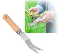 Outil de désherbage manuel en acier inoxydable pour le jardinage, la pelouse, l'herbe et les fissures de patio - Outils de jardin durables et faciles à utiliser pour un retrait précis des mauvaises