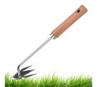 Outil de désherbage manuel - Pelle à 3 dents - Outil d'élimination des mauvaises herbes de jardin - Pour vergers, serres, en pot, parterres de fleurs, ferme, arrière-cour, pelouse, cour et