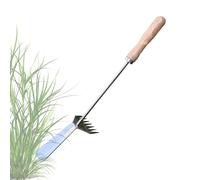 Outil de désherbage | Métal résistant 2 en 1 Extracteur de jardin | Poignée longue pelle de jardin râteau désherbant | pour cour extérieure, culture du sol, élimination des mauvaises herbes