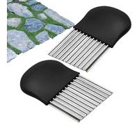 Outil de désherbage, outil de désherbage,Ensemble d'outils de suppression des mauvaises herbes de 2 | Crack Weeder Manual Crevice Revaring Remover Puller en acier inoxydable pour la passerelle Patio W