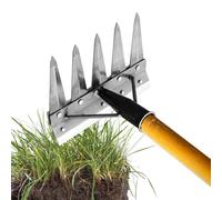 Outil de désherbage | Outils de Jardin Multi-usages | Outil à désherber Manuel pour pelouse,Enlèvement des Cailloux extérieur, préparation du Sol pour Jardinage et paysagisme