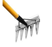 Outil de désherbage - Outils de Jardin Multi-usages,Râteau métallique de Jardin désherbeur et extracteur | pour Pelouse Extérieur, Jardin, Agriculture, Culture, Déchaumage, Enlèvement des Cailloux