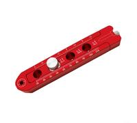 Outil de dessin circulaire réglable pour le travail du bois, règle de précision en alliage d'aluminium pour les mathématiques, appareil de traçage en métal rouge avec paramètres de diamètre