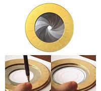 Outil de dessin de cercle modèle règle de mesure outil de mesure en alliage d'aluminium sans acier Outil de dessin en acier modèle de cercle réglable règle de mesure pour dessiner des cercles 12,5 cm