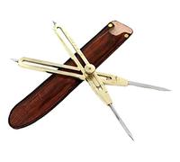 Outil de dessin professionnel en laiton massif avec pointe en acier robuste 22,9 cm de long