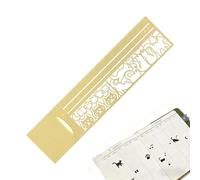 Outil de dessin - Règle pochoir dessin animé, motif chat droit, papeterie compacte portable, fonction d'accès rapide, règle pour fête, vacances, 14 x 3,7 cm