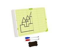 Outil de dessin réutilisable symétrique quadrillé pour développer la pensée logique et l'imagination de la motricité fine