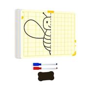 Outil de dessin symétrique Gridded Drawing Board Enfants Pratiquer Jouet pour Enfants d'âge préscolaire Fine Motor Skills Development Grid Art Set