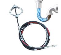 Outil de détartrage à arbre flexible - Nettoyeur de chaîne rotatif, grattoir pour tuyaux électriques, équipement de nettoyage de canalisation polyvalent, système de déblocage fiable, kit d'entretien r