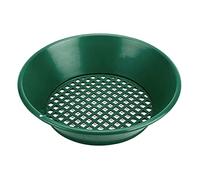 Outil de détection de métaux - Tamisage de sable - Tamis à sable empilable - Jouet de plage - 35,6 cm - Poêle dorée pour la plage et l'exploitation minière de métaux - Siftage empilable - Tamis en