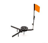 Outil de détection de morsure efficace pour la pêche sur glace avec drapeau très visible qui tourne et se soulève lorsque les poissons tirent sur la ligne sous la glace