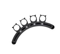 Outil de développement des doigts de guitare avec base noire fixe en résine pour exercices de trou croisé, entraîneur de guitare portable et pratique